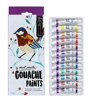 Mont Marte Gouache Set 12 Pieces 12 ml Tubes-min